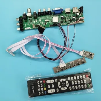 Komplekts LTN154BT08-R06/LTN154BT08-R03 kontrolieris valdes digitālā USB, HDMI, VGA, AV LED, DVB-T2 TV Signāla 1440X900 40pin 15.4