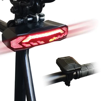 Velosipēdu Signalizācijas Anti Theft Velosipēdu Taillight Modinātājs, USB Uzlādējams LED Ūdensizturīgs Astes Gaismas Automātiskās Indukcijas Velosipēdu Lampu Signalizācijas komplekts