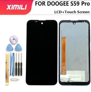 100% Oriģināls Pārbaudīta DOOGEE S59 Pro LCD+Touch Screen Digitizer Montāža LCD+Touch Digitizer par DOOGEE S59 Pro +Rīks