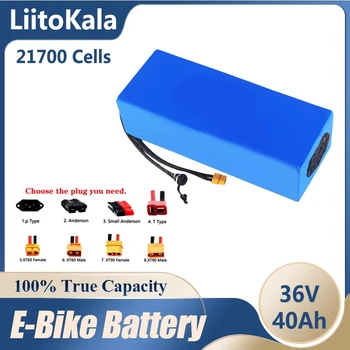LiitoKala 21700 akumulators 36V 30Ah 25ah 20ah 15ah 40ah 50ah 45ah akumulatoru, lieljaudas akumulatoru 42V Ebike elektrisko velosipēdu