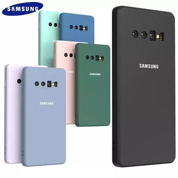 Samsung Galaxy S10 Plus S10E S10 Gadījumā Mīksta Silikona Zīdaini Touch Cover Ar Kameru Aizsardzības Kritienu Novēršana Apvalka S10+ S10e