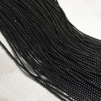 Dabīgā akmens Black agates zaudēt krelles Apaļas formas semifinished string pērlīšu rotaslietas pieņemšanas DIY aproce, kaklarota, piederumi