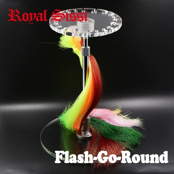 Royal Sissi viss, kas lido, mēbeles Flasha-Go-Round gari mati streamer šķiedras pagriežot dozatoru Flashabou vizulis turētājs plaukts