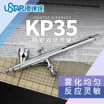 USTAR KP-35 KRĀSOTAS PULVERIZATORU 0.35 mm Precizitāti Dubultās Darbības Spray Gun