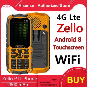Hisense D11 IP68 Viedtālrunis 4G LTE Zello, Wifi, Touchscreen 1G +8G Android 8 Ķīmisko augu naftas sprādziendrošas Tālruni
