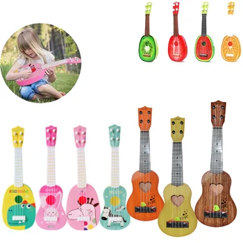 Smieklīgi havajiešu ģitāra Mūzikas instrumenti Bērniem, Ģitāra Montessori Rotaļlietas Bērniem Skolā, Spēlēt Spēli Izglītības Ziemassvētku un Dzimšanas dienas Dāvana