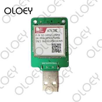SIMCOM A7670E USB Dongle LTE CAT1 LTE-FDD LTE-TDD GSM GPRS EDGE modulis LGA pakete B1/B2/B3/B5/B7/B8/B20/B28/B66 900/1800MHz