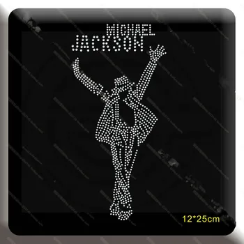 2pc/daudz Michael Jackson plāksteris karstā noteikt rhinestone motīvs rhinestone dzelzs pārskaitījumu dizainu rhinestone dzelzs pārskaitījumu dizainu