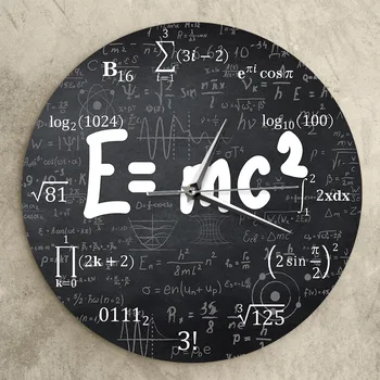 Digitālā Sienas Pulkstenis Liels Displejs E=mc2 Matemātikas Formulu Geek Sienas Pulkstenis Relativitātes Teoriju Klusums Skatīties, Zinātnieks, Skolotājs Dāvanu