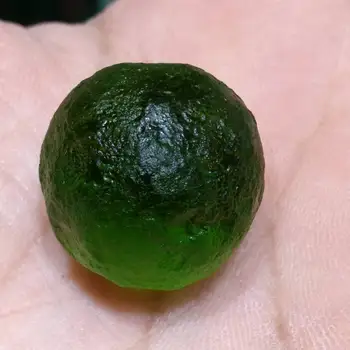 Zaļo Gem Moldavite Meteorīts Ietekmi, Stikla čehijas jomā bumbu 20mm