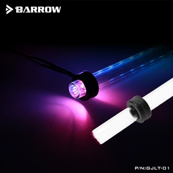 Barrow RGB Led OD14mm Grūti, Cauruļu Montāžu Caurspīdīga Akrila PETG Caurules LRC2.0 LED Gaismas Komplekts Aurora ARGB 5V 3Pin GJLT-01