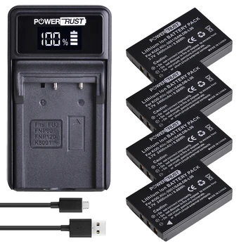 KLIC-5001 DB-L50 Akumulators + LED Lādētāju Sanyo DB-L50 Kodak P850 Z760 DX7590 DX7630 Tālummaiņas Sanyo DMX-FH1 FH11 HD1000 HD2000