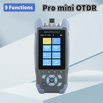 Pro mini-OTDR Optisko Šķiedru Reflectometer CL900U/A 9 Funkcijas VFL OPM OLS Event Karti Šķiedras Kabeli Ethernet Testeri 24dB par 64km