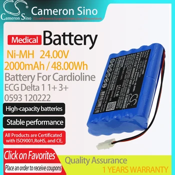 CameronSino Akumulatoru Cardioline EKG Delta 1 1+ 3+ Delta 1 Plus der 0593 120222 1220211-01 Medicīnas Rezerves akumulatoru 24.00 V
