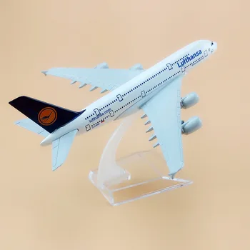 16cm Gaisa Vācija Lufthansa Airbus A380-800 380 Airways Aviokompānijas Metālu Sakausējumu Lējumiem Lidmašīnas Modelis Lidmašīna Lidmašīnu Bērniem Rotaļlietas