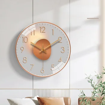 Izslēgt skaņu un vienkāršu Ziemeļvalstu mākslas sienas skatīties mūsdienu radošo zvaigžņotām debesīm sienas pulkstenis dzīvojamā istabā mājas sienas pulkstenis kvarca pulkstenis