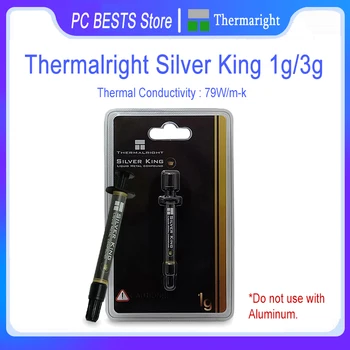 Thermalright Silver King Thermal Grease 1g/3g Šķidro Metālu 72W/MK CPU, GPU Dzesēšanu, Datora Dzesētājs Siltuma Ielīmējiet