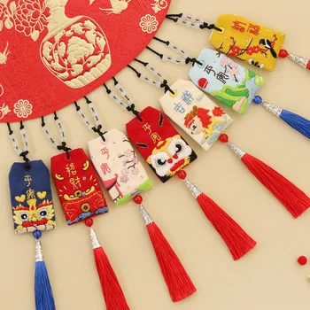 Ķīnas Svētību Soma Amuletu DIY Tradicionālo Rokdarbu komplekts Cross Stitch Rokdarbi Roku darbs Šūšanas Amatniecības Auto Kulons Dāvanu