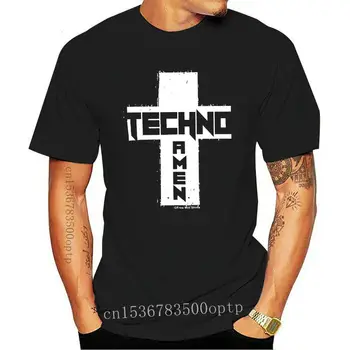 Vīriešu Apģērbu TECHNO ĀMEN Vīriešu T-Krekls Mūzikas Deju Pāri Elektronisko Trance EDM DJ Jaunums