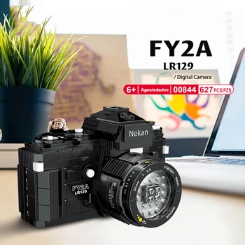 Klasiskās SLR digitālo kameru, mini grupu montēt modelis nikoning FY2A LR129 ēka, ķieģeļu izglītības rotaļlieta bērniem, dāvanu