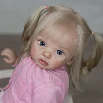 60CM Milzīgu Baby Kolekcionējamus Atdzimis Toddler Adelaide Spilgti Soft Touch 3D Ādas Redzamas Vēnas Mākslas Lelle