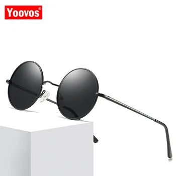 Yoovos Polarizētās Saulesbrilles Sieviešu/Vīriešu Ir 2021. Kārtu, Retro, Vintage, Saulesbrilles Sieviešu Polarizētās Zīmola Dizainere Oculos De Sol Gafas