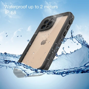 IP68 Pilna Noslēgtā Zemūdens futrāli Apple iPhone 14 13 12 11 Pro Max Ūdensizturīgs gadījumā, Triecienizturīgs Niršanas Vāks 13 Mini coque