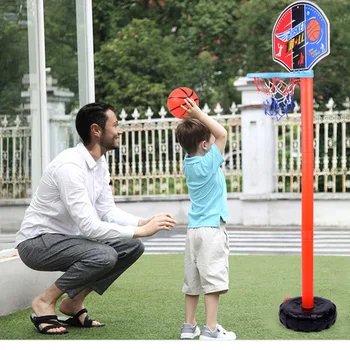Regulējams Grozu, Āra Sporta Bērniem Basketbola Spēlē Uzstādīts Grozs Mērķis Iekštelpu Mijiedarbību Zēns Bērni Pagalmā Spēles Rotaļlietas