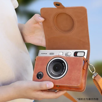Piemērots Fujifilm Fuji Polaroid instax mini EVO kameras soma aizsardzības ādas kastes apvalks Gadījumā Vāka Apvalku, āra Maisiņš