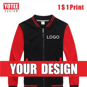 YOTEE Logo Pasūtījuma Pavasara Un Rudens sporta Krekls Skolas Uzņēmuma Logo Izšūšana Drukāt Rāvējslēdzēju Džemperi, Vīriešu Jaka Modes Jacke