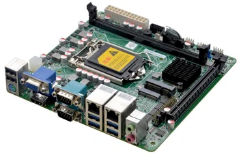 Rūpniecības iegulto Z77 B75 Mini ITX pamatplate atbalsta LGA1155 Intel Core i3/i5/i7 procesoru Pentium 22nm/32 nm CPU ar 10*USB/6*COM