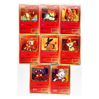 9pcs/set Charmander ugunsdzēsējus Rotaļlietas Hobiju Hobijs Kolekciju Spēļu Kolekcija Anime Kartes