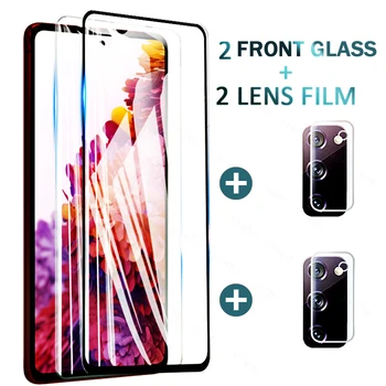 4 1 Stikla Samsung S20 FE 5G 2020. gadam Rūdīta Stikla Objektīva aizsargplēvi Samsung S20 Ventilators Izdevums Ekrāna Aizsargs