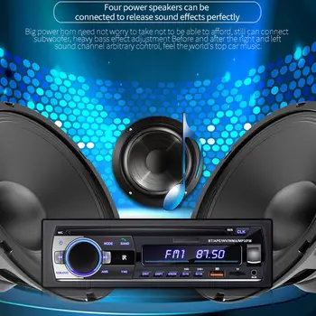 Automašīnas Bluetooth saderīgu Radio, Mp3 Atskaņotājs Fm Raidītājs Aux-in Stereo Audio Uztvērēju Ar Backlight Lcd Displejs Auto Piederumi