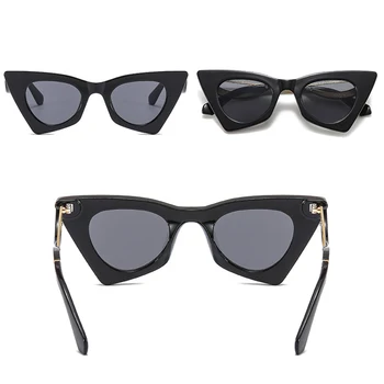 Cat Eye Modes Saulesbrilles Sieviešu Vintage Luksusa Zīmolu Dizainera Melnās Brilles, Saules Brilles sieviešu Brilles UV400 Toņos
