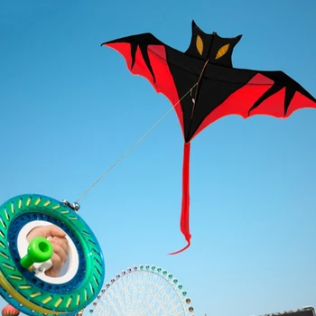 61inch Bat Kite /Putnu Pūķiem Āra Pūķiem, kas Peld Rotaļlietas Simulācijas Atdzist Bat Kite Bērniem Bērniem Bērniem Dāvanu