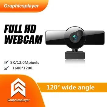 Jaunu 8K ar 4k, 2K HDwebcam USB autofokusu 1080p dators, kamera HD plašu 120 grādi live broadcast 1080P tikšanās AF Ar vāciņu