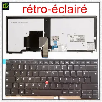 Franču Backlit Azerty Tastatūra lenovo ThinkPad 0C02226 04Y0835 PK130SB1A18 MP-12M16F0-G62W FR