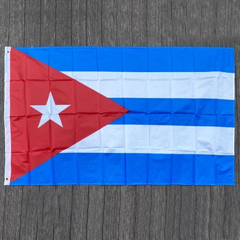 xvggdg 90 x 150cm Kubas karogs Banner Karājas Valsts karoga Kuba Mājas Apdares plāksnes
