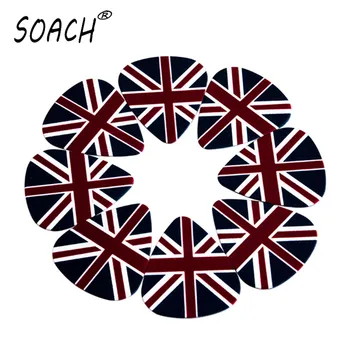 SOACH 10pcs 0.71 mm Britu karoga augstas kvalitātes divas sānu auskari izvēlēties DIY dizains Ģitāru Piederumi izvēlēties ģitāra cērtes