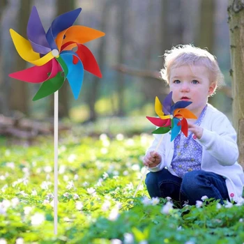 Dārzs Pagalma Pusi, Kempings Vējdzirnavas Vēja Ripu Ornamentu, Apdare Bērniem Rotaļlietas Jaunu