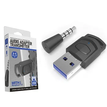 USB Adapteri Bezvadu Uztvērējs PS4 PS5 Spēļu Konsoles, PC Austiņas Bluetooth saderīgu Austiņu Dongle Audio Raidītājs