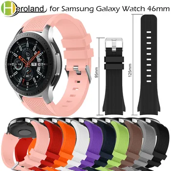 sporta 20/22mm Silikona siksniņa Samsung Galaxy Skatīties 42mm smart watch band Samsung Galaxy Skatīties 46mm Aproce Piederumi
