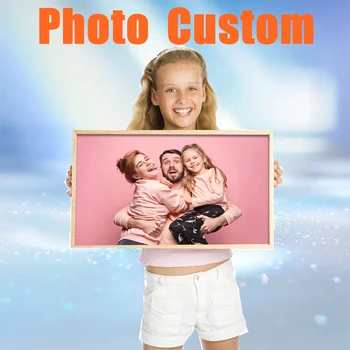 5D Dimanta Krāsošana Foto Custom DIY Dimanta Izšuvumi Pilnu Kvadrātveida/Apaļā Dimanta Mozaīkas Ģimenes Portrets Priekšstatu Par Rhinestones