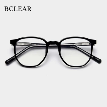 BCLEAR Retro Brilles TR90 Rāmji Vīrieši Sievietes Ultra Light Anti-zilā Datoru Brilles Klasiskās Brilles Briļļu Rāmis Modes