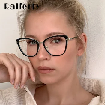 Ralferty ir 2021. Augstas Kvalitātes Skaidrs Brilles Sieviešu Briļļu Rāmis Anti Zilā Gaisma Briļļu Rāmji 0 Dioptriju Pavasara Optiskā Stikla