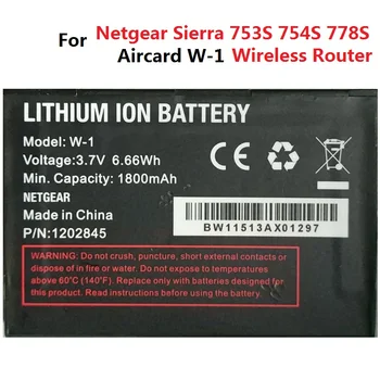 3,7 V Akumulators, lai Netgear Sierra Wireless Router Aircard W-1 W-3 W-5 W-7 W-10 1800mAh 2000mAh 2500mAh 2930MaH 5040mAh Akumulators