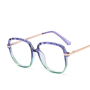 TR90 Anti Zilā Gaisma Brilles Sievietēm Luksusa Violeta Zaļa Slīpums Brilles Rāmi, Caurspīdīgs Datora, Zili Stari Pretbloķēšanas Brilles