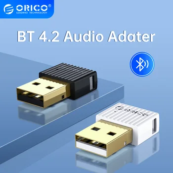 ORICO USB Bluetooth Saderīgu 4.2 + EDR, Audio Raidītāju Mini Bezvadu Mūzikas Dongle Adapteri datoram Portatīvo DATORU