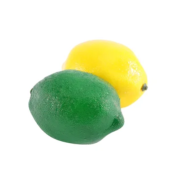 6Pcs Mākslīgā Citroni Simulācijas Spilgti Mazo Citroni Viltus Augļu Mājas Virtuve Kāzu svinības, Apdares Foto Aksesuāri